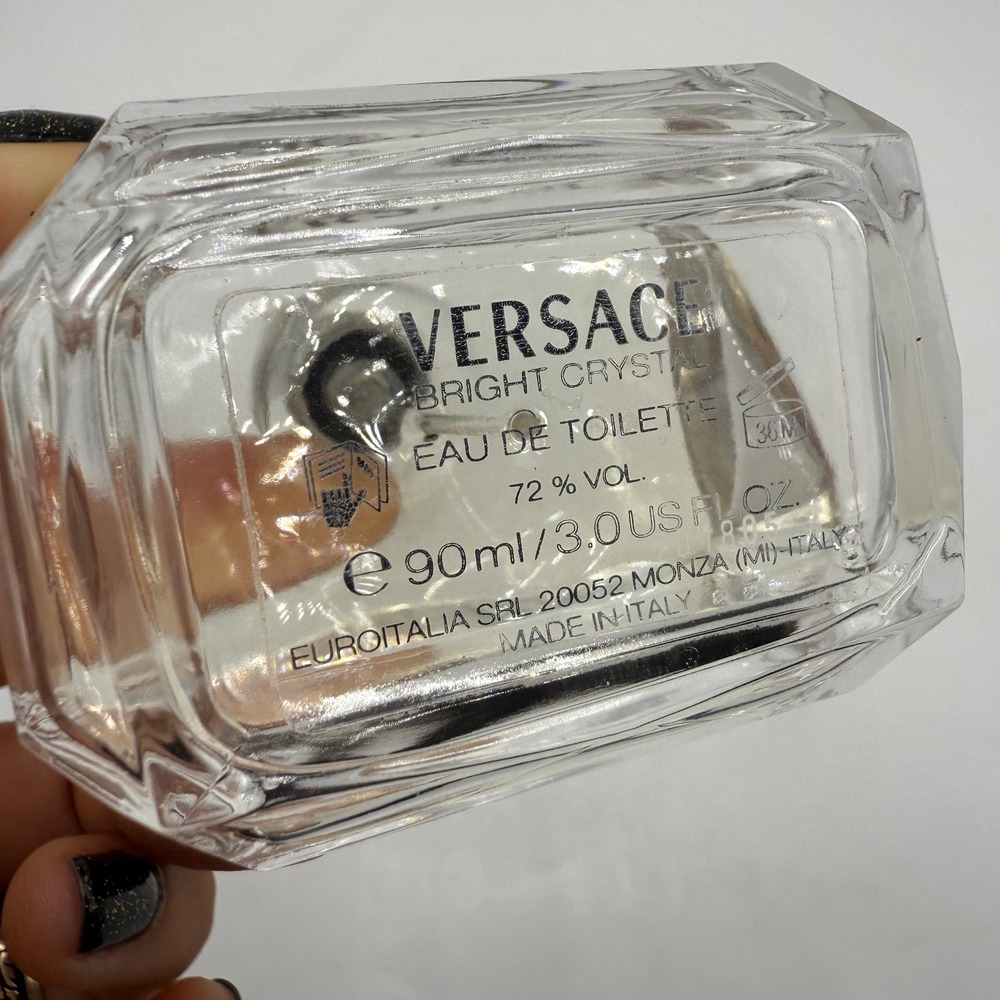 Versace Bright Crystal Eau de Toilette 90ml 3.0 US FL OZ Women's Fragrance - Picture 5 of 7